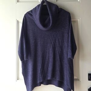 Evereve Braeve Turtleneck Shark Bite Hem Sweater